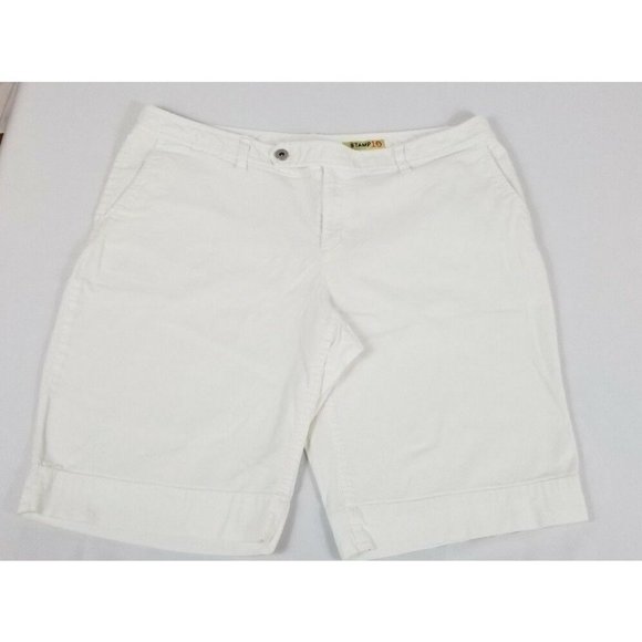 Stamp 10 Women's White Shorts, Size 16 - Picture 3 of 8